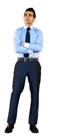 Businessman-standing-with-arms-crossed