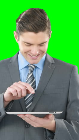 Businessman-using-digital-tablet