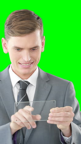 Businessman-using-digital-tablet