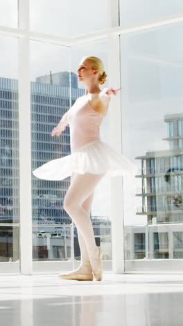 Ballerina-practicing-ballet-dance