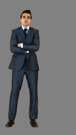 Portrait-of-businessman-standing-with-arms-crossed