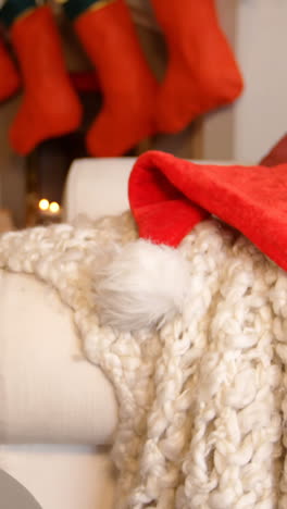 Santa-hat-and-gingerbread-in-living-room