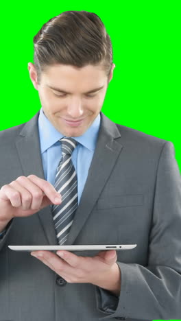 Businessman-using-digital-tablet