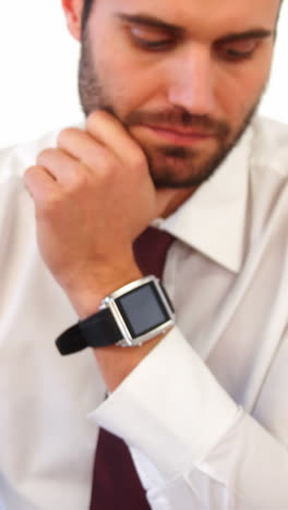 Businessman-working-at-his-desk