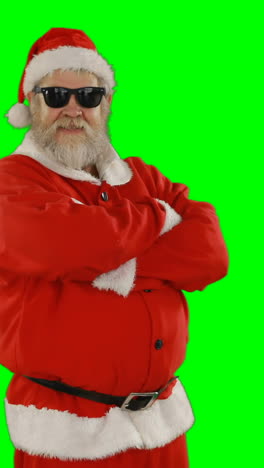 Santa-Claus-Posando-Con-Gafas-De-Sol