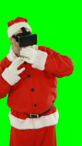 Santa-claus-using-virtual-glasses