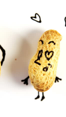 Peanut-figurine-as-a-couple-standing-together