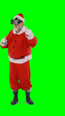 Santa-claus-using-virtual-glasses