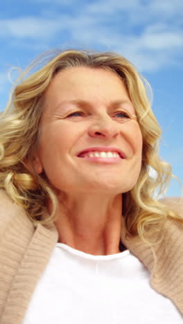 Beautiful-woman-enjoying-on-beach