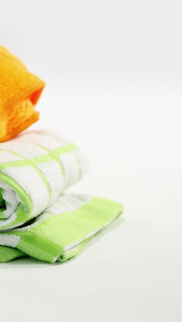 Colorful-rolled-towels