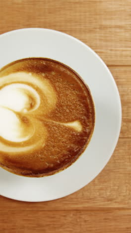 Close-up-of-coffee-cup-with-saucer