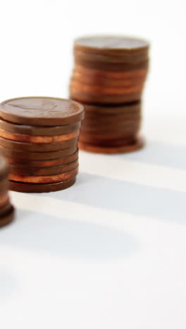 Close-up-of-stack-of-coins