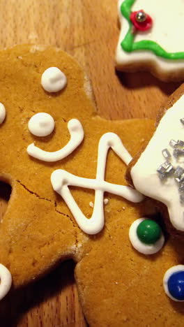 Sweet-food-and-gingerbread-on-wooden-plank