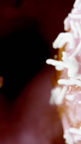 Close-up-of-tasty-doughnuts-with-sprinkles