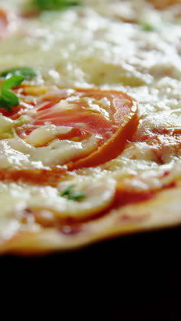 Baked-pizza-with-cherry-tomato-toppings