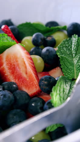 Various-fruits-and-herbs-in-bowl