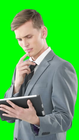 Businessman-using-digital-tablet