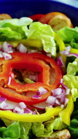 Salad-decorated-in-bowl