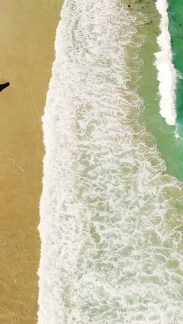 Aerial-of-beautiful-beach