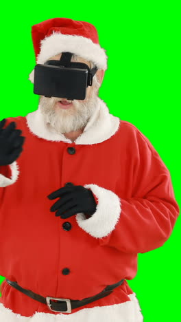 Santa-claus-using-virtual-glasses