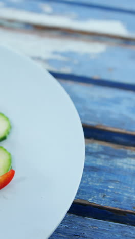 Salad-on-plate