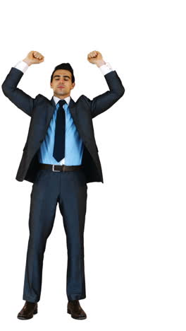 Handsome-businessman-with-arms-up