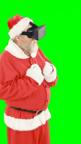 Santa-claus-using-virtual-glasses