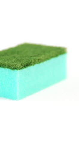 Close-up-of-plastic-cleaning-sponge