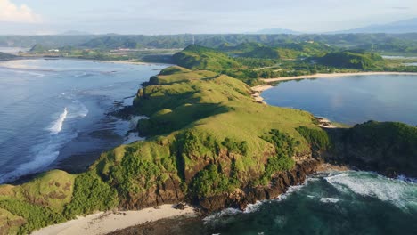 Luftaufnahme-Des-Exotischen-Reiseziels-Der-Insel-Lombok,-Bekannt-Für-Seine-Atemberaubende-Aussicht