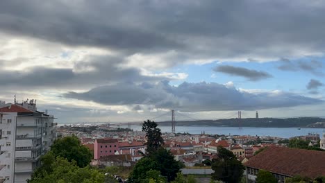 25-de-Abril-Bridge-in-Lisbon,-capital-of-Portugal