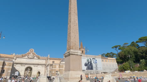 Obelisk-Flaminio-Auf-Der-Piazza-Del-Popolo-–-Der-älteste-Obelisk-Roms