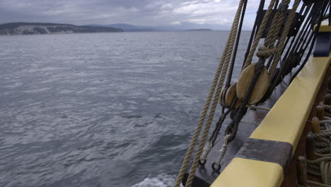 Velero-De-1700-Navegando-En-El-Mar-En-Puget-Sound