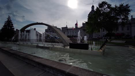 Fuente-De-Agua-Del-Ayuntamiento-De-Kingston-Ontario-Canadá