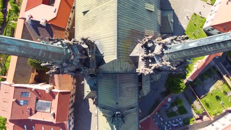 -Aerial-Close-Up-of-Cathedral-of-St