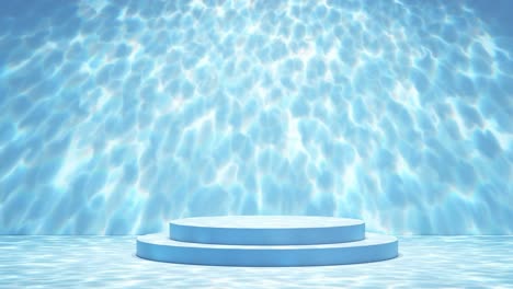 Ethereal-Blue-Waves-Background-with-Central-Platform