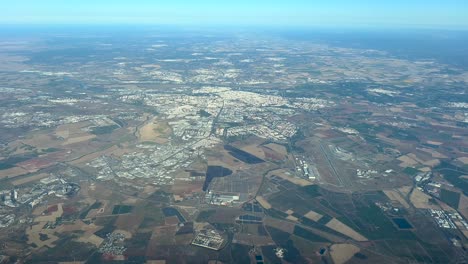 Aerial-view-of-Seville-city,-Spain