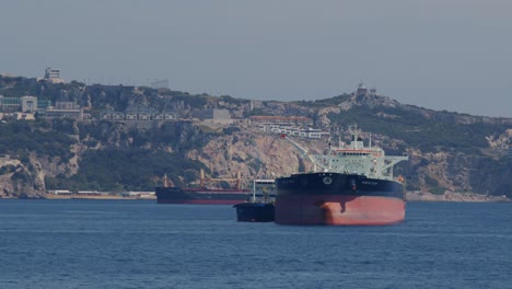 Front-view-of-Ship-Minerva-at-Gibraltar-Port-during-daytime