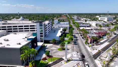 aerial-orbit-homestead-florida-downtown