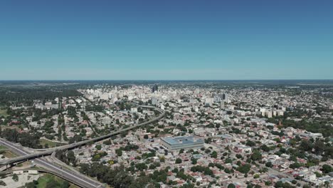 Panoramic-image-of-Santiago-del-Estero,-the-oldest-city-in-Argentina