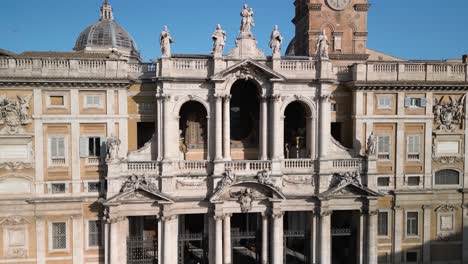 Cinematic-Drone-Flight-Over-Papal-Basilica-of-Santa-Maria-Maggiore