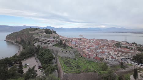 Medieval-Coastal-Town-Of-Nafplion-In-Eastern-Peloponnese-In-Mainland-Greece