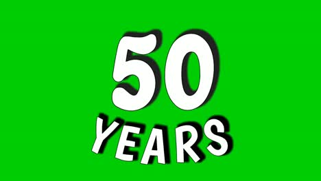 50-years-digit-animation-motion-graphics-on-green-screen