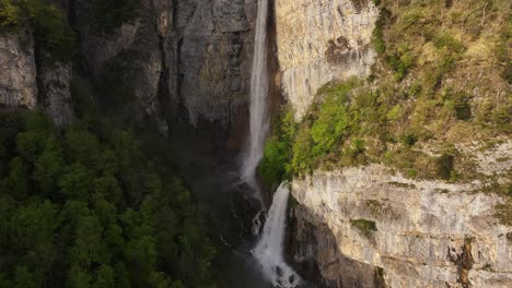 The-Seerenbachfälle-falls-viewed-from-above-with-a-drone