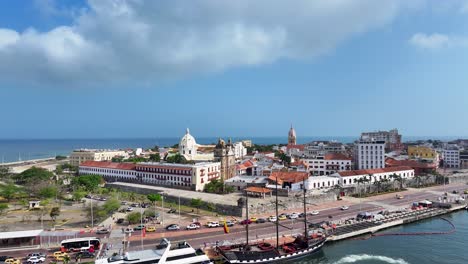 Ciudad-Medieval-De-Cartagena-Das-Indias-En-Bolívar-Colombia