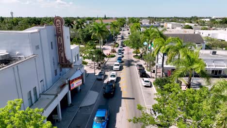 aerial-push-in-past-theatre-in-homestead-florida