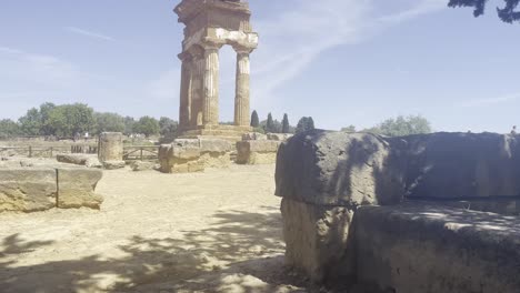 Panoramic-Valle-Dei-Templi-archaeological-site-in-Agrigento-Greek-Temple-remains