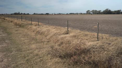 Handheld,-wide-angle-view-of-a-harvested-field