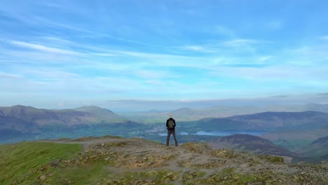 Mountain-walker-on-fell-summit