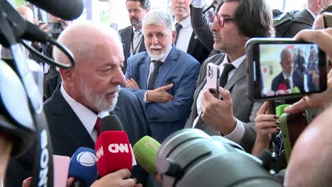 Brasiliens-Präsident-Lula-Beantwortet-Fragen,-Pressezentrum,-Digitale-Aufzeichnung