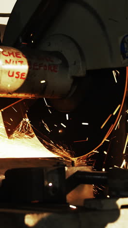 Close-up-of-circular-saw-machine